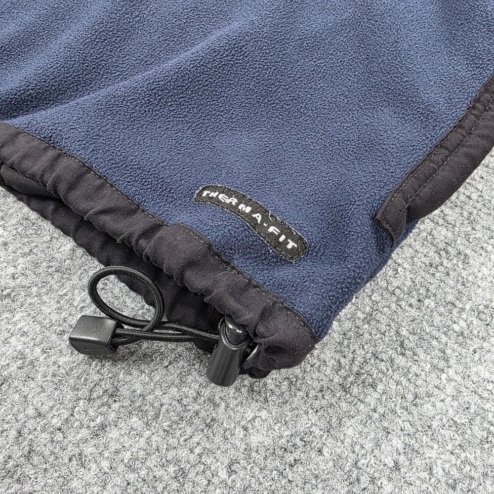 Nike Golf Jacket Mens Large Blue Therma-FIT 1/4 Zip Fleece Pullover Vintage Y2K - Picture 11 of 16